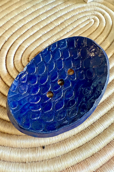 Oval Lace Print Soap Dish